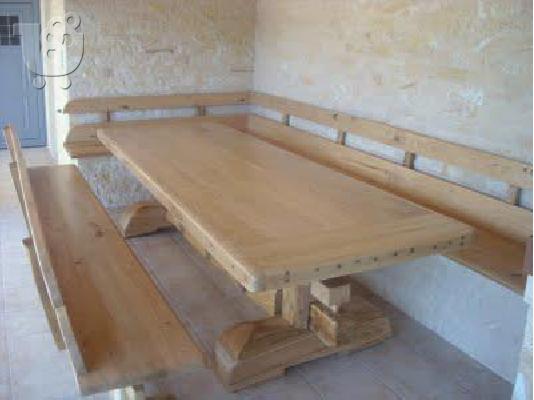 PoulaTo: Μοναστηριακά αγιορείτικα τραπέζια και έπιπλα
